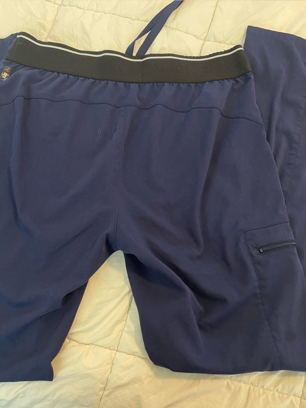 Grey's Anatomy Navy Blue Scrub Top - Stretch Fabric